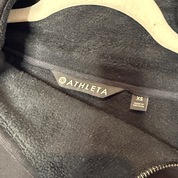 ATHLETA Cozy Karma Asym Pullover Sweatshirt Black XS - Picture 3 of 5